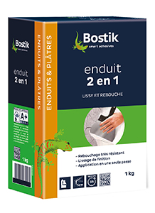 BOSTIK ENDUIT 2 EN 1 POUDRE EN CARTON DE 1 KG