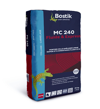BOSTIK MC 240 FLUIDE ET EXPRESS GRIS EN SAC DE 25 KG