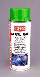 CRC ACRYL RAL 6018 VERT JAUNE  EN AEROSOL DE 520 ML / 400 ML