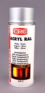CRC ACRYL RAL ARGENT HAUTE TEMPERATURE EN AEROSOL DE 520 ML / 400 ML