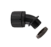 PLIOLOCK PLA 28-M25-45 NOIR RACCORD COUDE A 45°