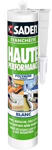 SADER MASTIC HAUTE PERFORMANCE BLANC EN CARTOUCHE DE 290 ML