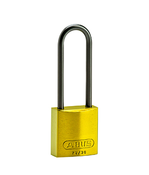 BRADY CADENAS JAUNE COMPACT ALUMINIUM ANSE 75 MM EN PAQUET DE 6