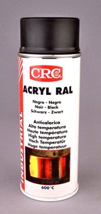 CRC ACRYL RAL NOIR HAUTE TEMPERATURE EN AEROSOL DE 520 ML / 400 ML