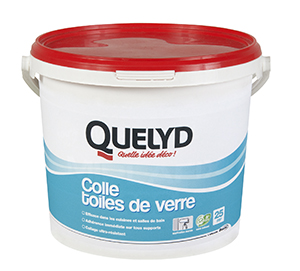 QUELYD COLLE TOILES DE VERRE EN SEAU DE 5 KG