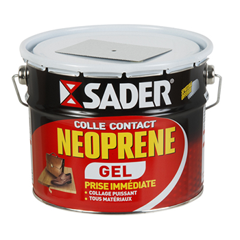 SADER COLLE CONTACT NEOPRENE GEL EN SEAU DE 2,5 L