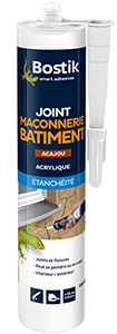 BOSTIK JOINT MACONNERIE BATIMENT ACAJOU EN CARTOUCHE DE 310 ML