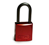 BRADY CADENAS ROUGE EN ALUMINIUM AVEC ANSE 40 MM EN PAQUET DE 6