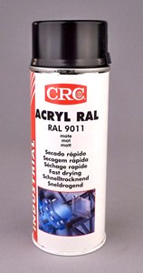 CRC ACRYL RAL 9011 NOIR GRAPHITE MAT EN AEROSOL DE 520 ML / 400 ML