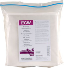 ELECTROLUBE ECW025 EN PAQUET DE 25 LINGETTES