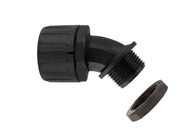 PLIOLOCK PLA 16-M20-45 NOIR RACCORD COUDE A 45°