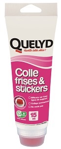 QUELYD COLLE FRISES ET STICKERS EN TUBE DE 250 GR