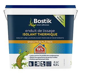 BOSTIK ENDUIT DE LISSAGE ISOLANT THERMIQUE EN SEAU DE 6,5 L - arrêté