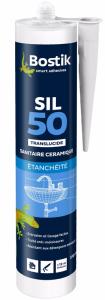 BOSTIK SIL 50 SANITAIRE TRANSLUCIDE EN CARTOUCHE DE 310 ML