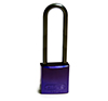 BRADY CADENAS VIOLET EN ALUMINIUM AVEC ANSE 75 MM EN PAQUET DE 6