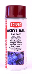 CRC ACRYL RAL 3005 ROUGE VIN EN AEROSOL DE 520 ML / 400 ML