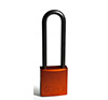 BRADY CADENAS ORANGE EN ALUMINIUM AVEC ANSE 75 MM EN PAQUET DE 6