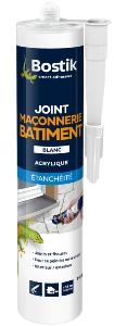 BOSTIK JOINT MACONNERIE BATIMENT BLANC EN CARTOUCHE DE 310 ML