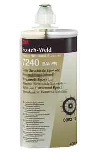 3M 7240 B/A GRIS EN CARTOUCHE DE 400 ML - PAR 6