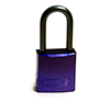 BRADY CADENAS VIOLET EN ALUMINIUM AVEC ANSE 40 MM EN PAQUET DE 6