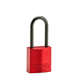 BRADY CADENAS ROUGE COMPACT ALUMINIUM ANSE 50 MM EN PAQUET DE 6