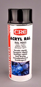 CRC ACRYL RAL 9005 NOIR BRILLANT EN AEROSOL DE 520ML / 400ML