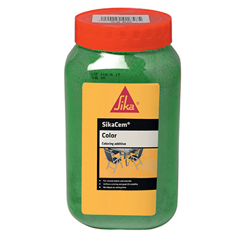 SIKACEM COLOR VERT EN FLACON DE 900 GR