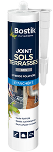 BOSTIK JOINT SOLS ET TERRASSES GRIS EN CARTOUCHE DE 290 ML