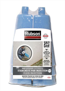 RUBSON ETANCHEITE PAR INJECTION KIT DE 6 VASES + INJECTEURS