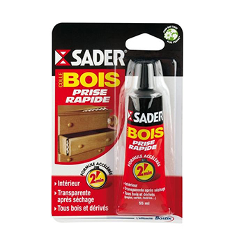 SADER COLLE BOIS PRISE RAPIDE EN TUBE DE 125 ML